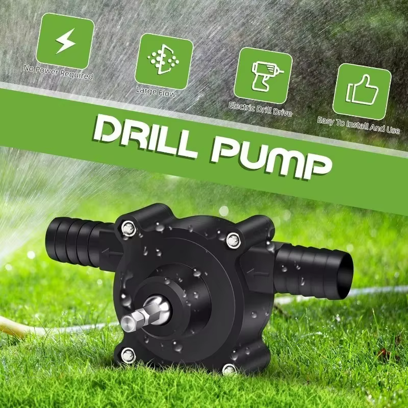 Pompe à eau électrique portable auto-amorçante pour transfert de liquides (huile, eau) pour maison, jardin et extérieur