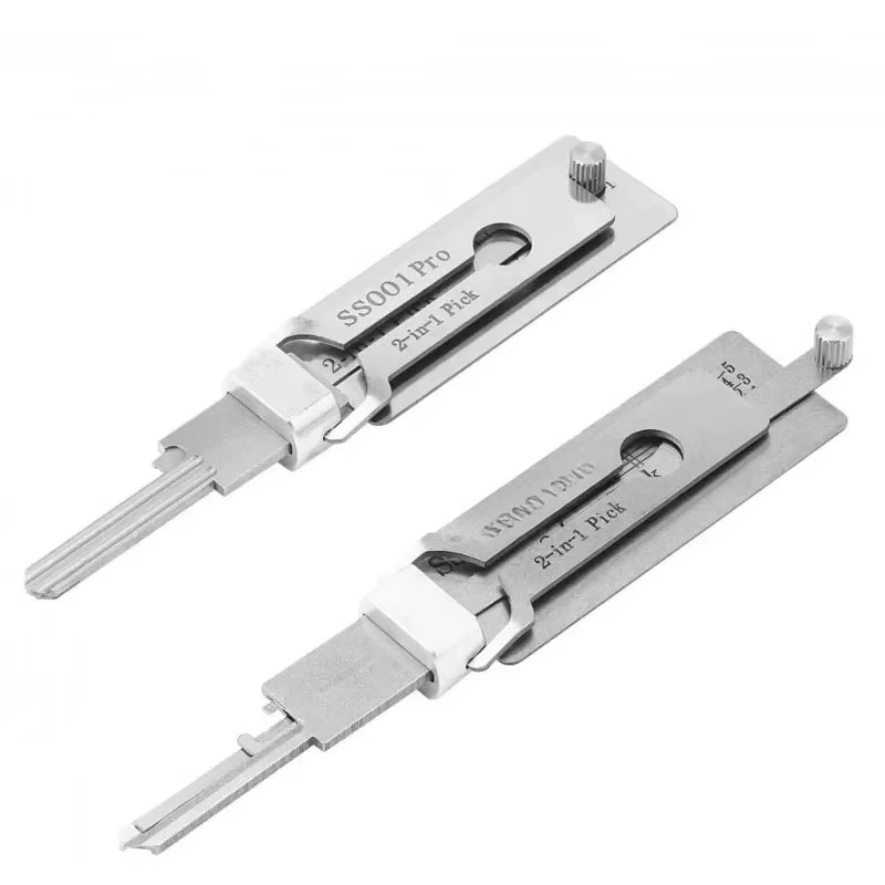 Outils de serrurier 2-en-1 SS001 pour Lishi Yale