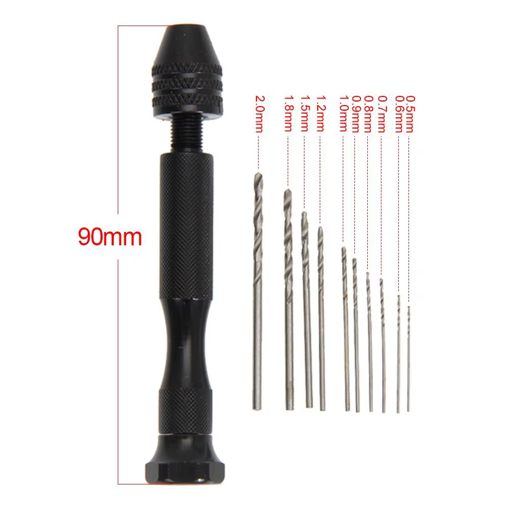 Mini Micro perceuse à main en aluminium avec mandrin sans clé