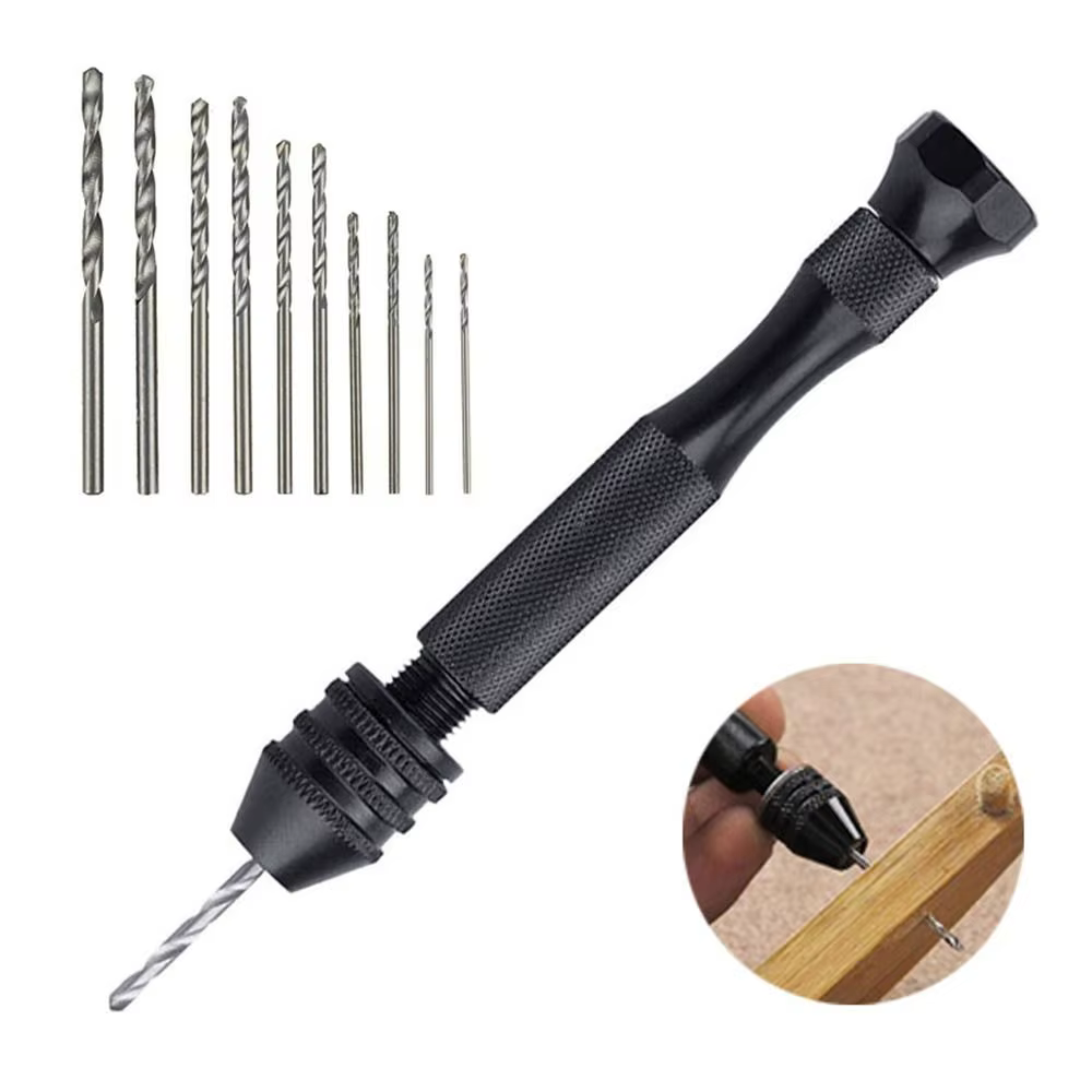 Mini Micro perceuse à main en aluminium avec mandrin sans clé