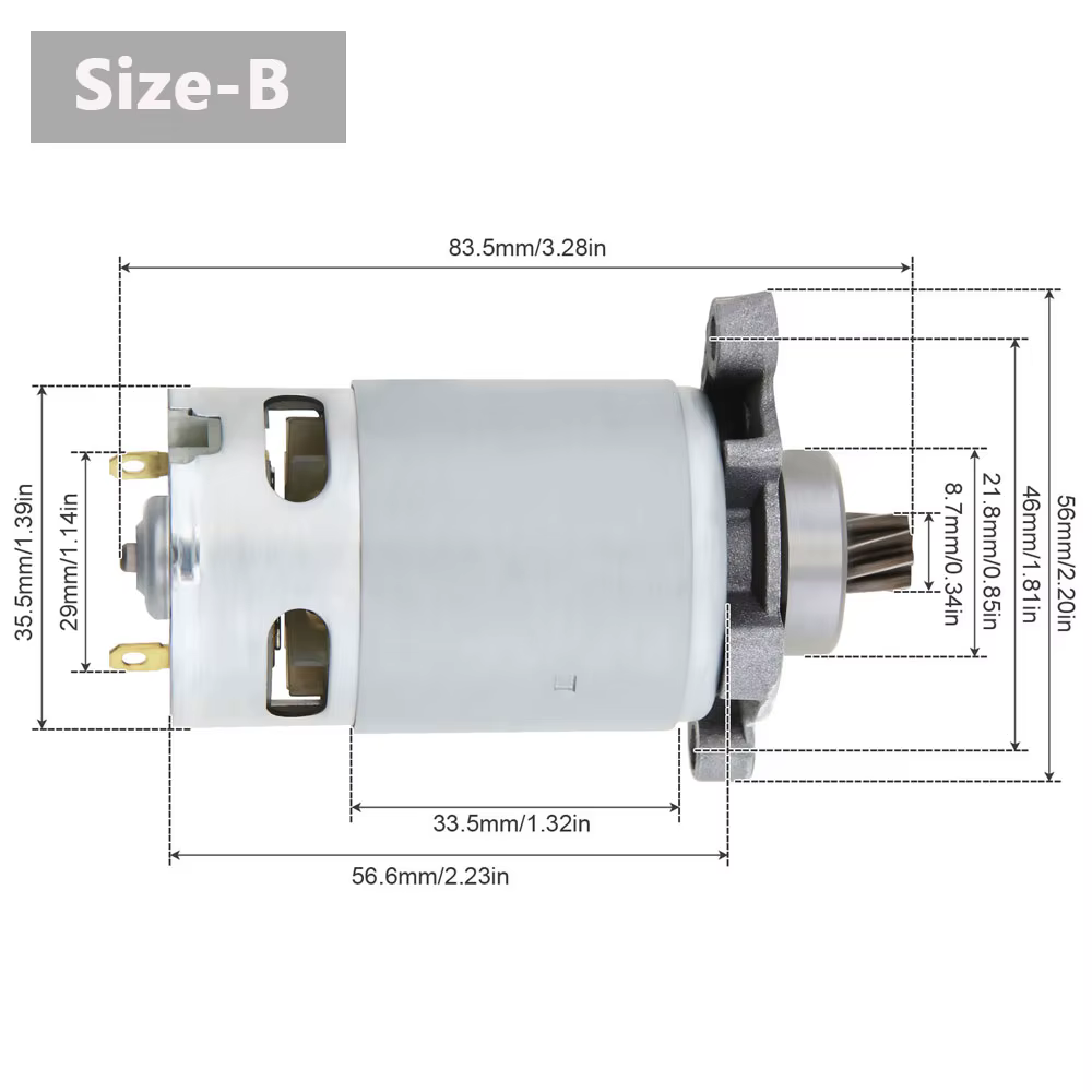 Moteur de scie alternative haute puissance RS550 à 8 dents