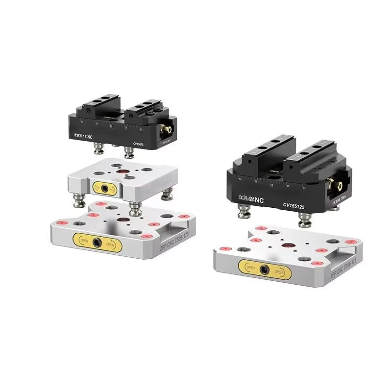 Étau réglable à 5 axes avec mors en aluminium interchangeables