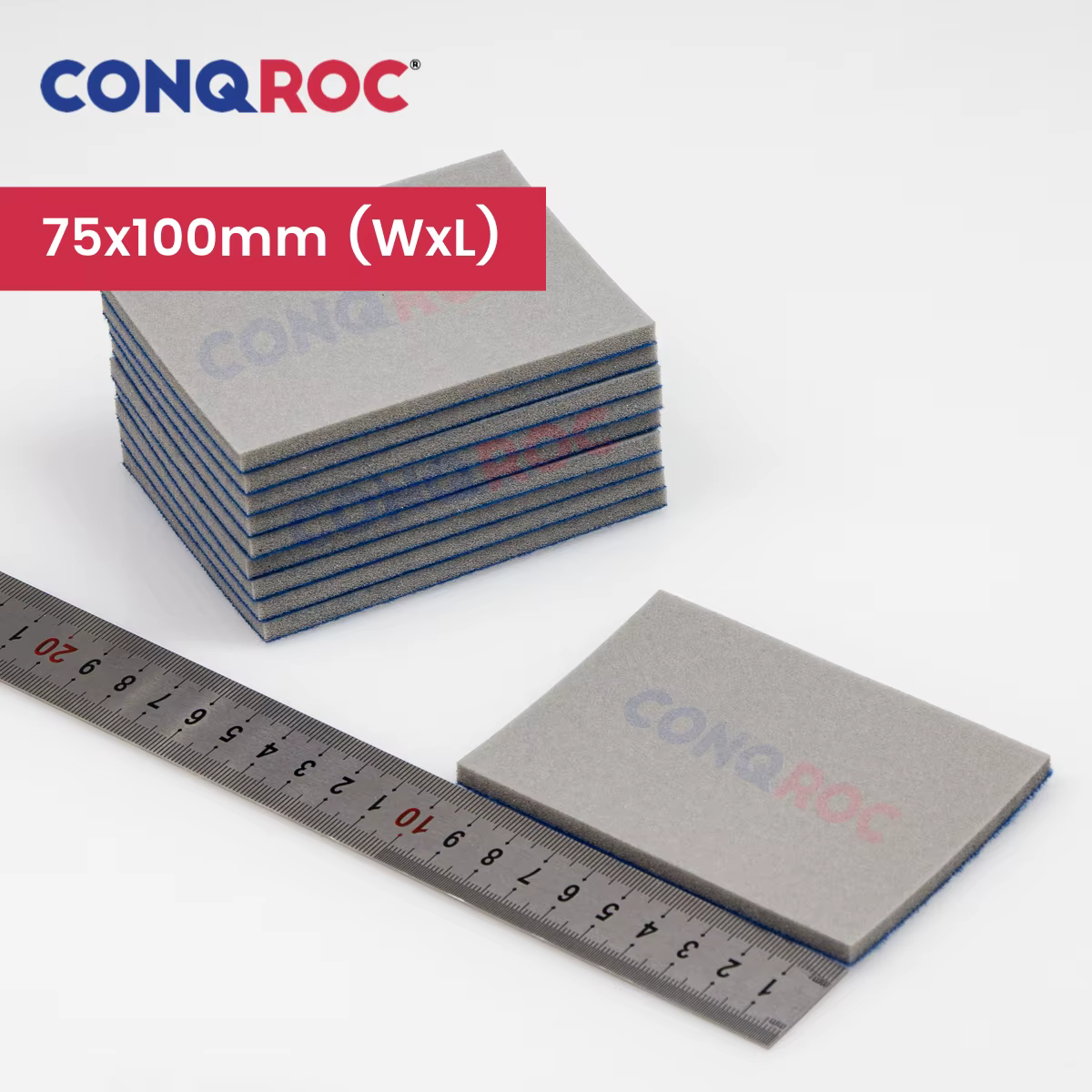 10 pièces 75x100x5mm éponges de ponçage carbure de silicium blocs