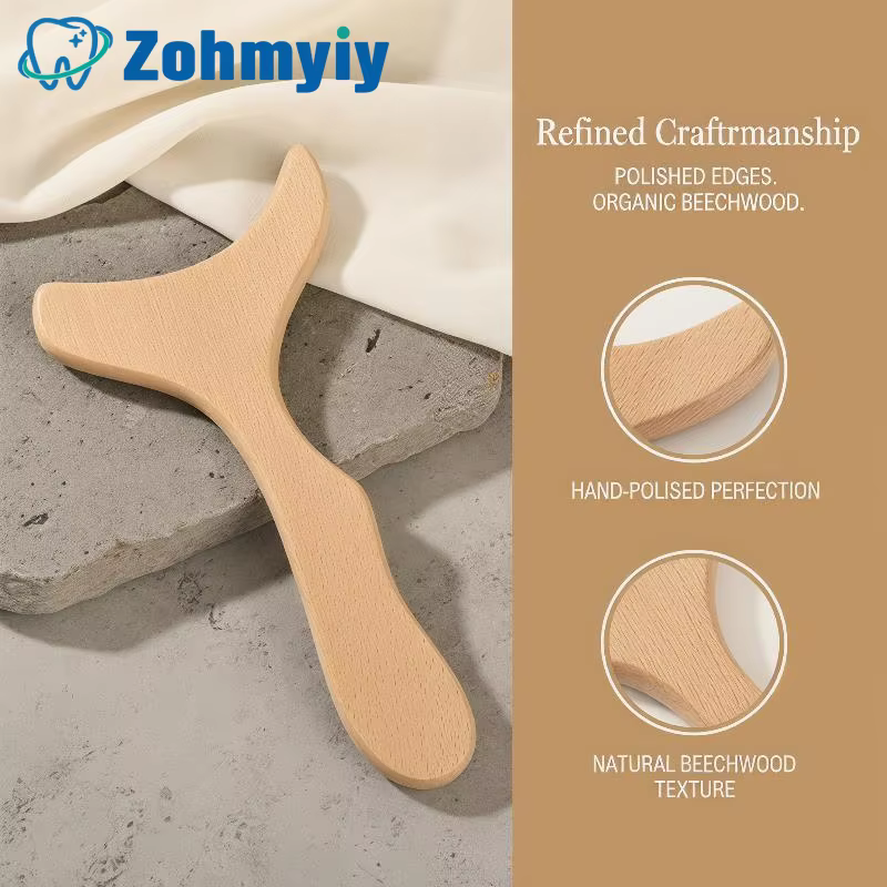 Outils de massage en bois Gua Sha, masseur lymphatique en bois, outil de sculpture corporelle, outil de modelage et de mise en forme du corps