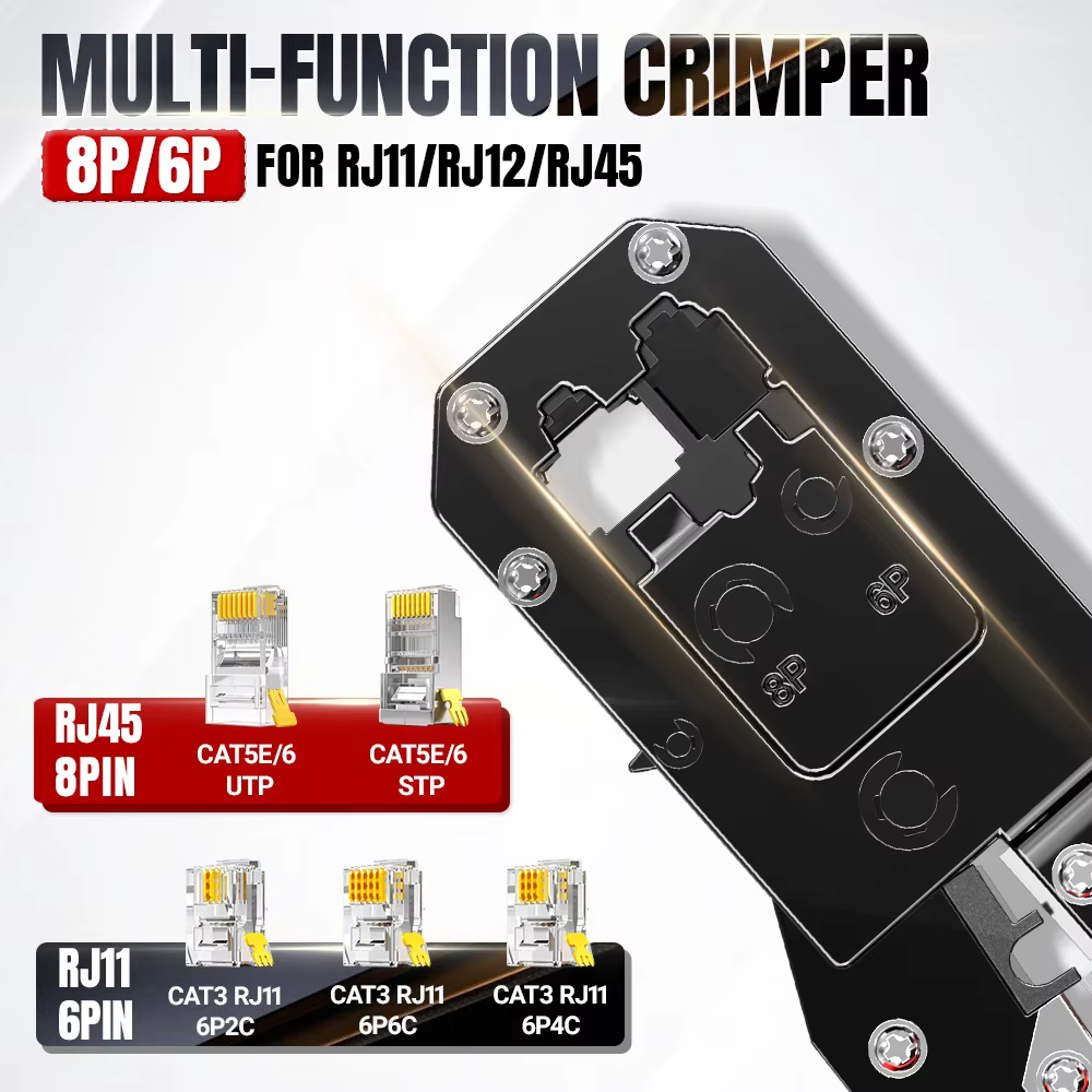 AMPCOM RJ45 outil de sertissage réseau Ethernet câble LAN pince à sertir