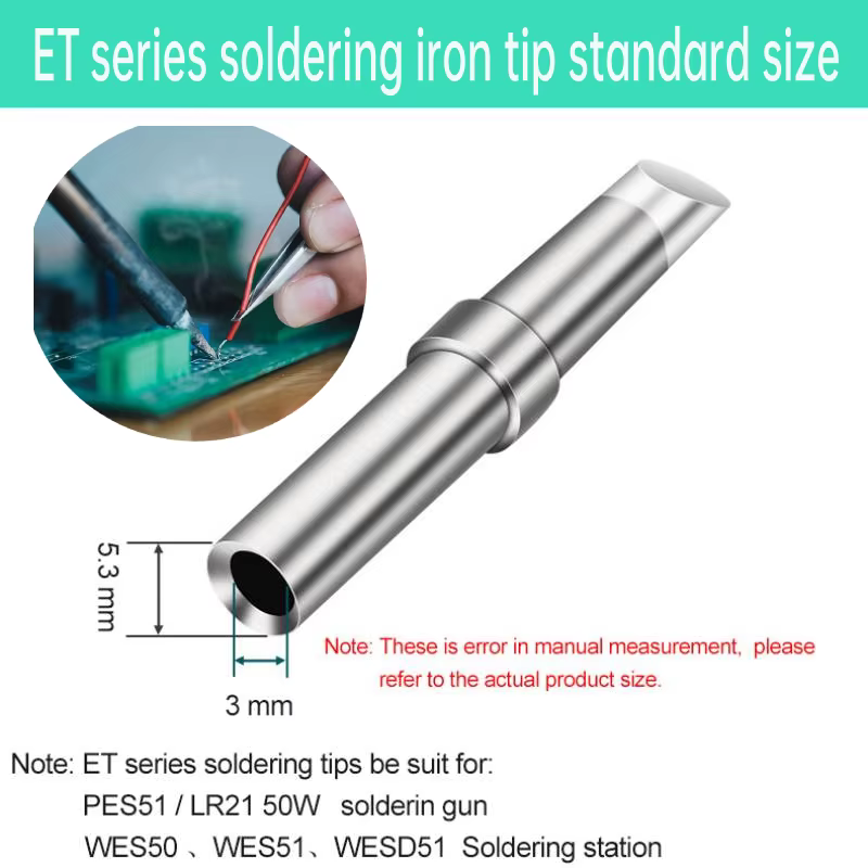 Weller ET pointes de fer à souder ETP ETS ETR ETKN pointe de soudure de remplacement