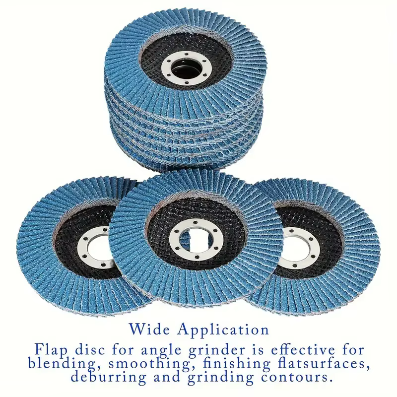 125mm disques à lamelles de ponçage en métal meuleuse d'angle roues lame 40/ 60/80/120 grain disque