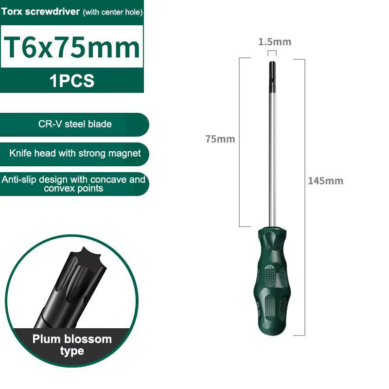 Outils pour l'entretien du bricolage : tournevis de sécurité Torx ; inviolable et magnétique