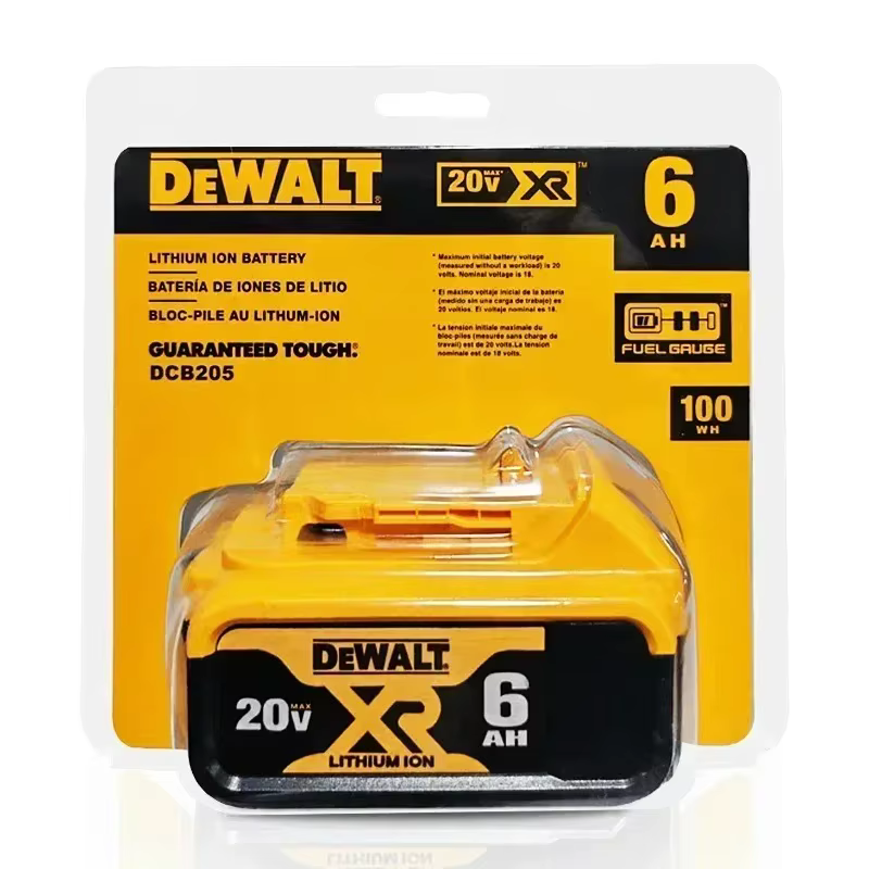 Batterie d'origine DeWalt 6.0Ah/5.0Ah 20V remplaçable DCB184 DCB200 DCF892 DCF845 DCF850 DCF911 DCD800 DCD805 pour outils