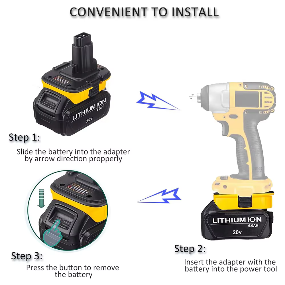 20V Battery Adapter for Dewalt 18V Tools Convert