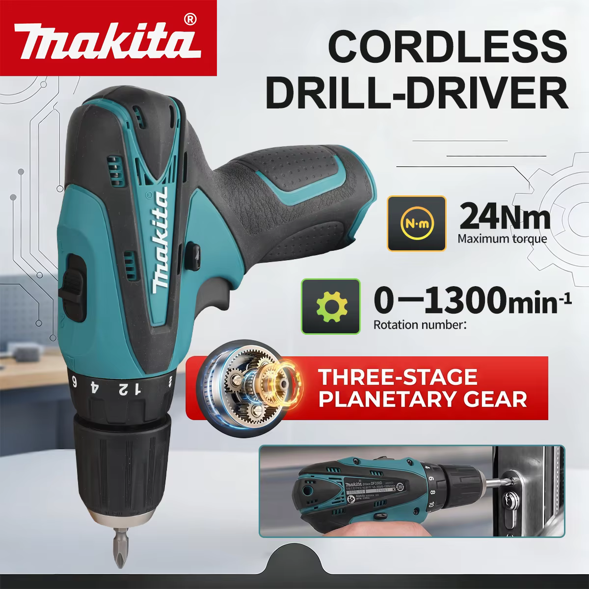 Perceuse-visseuse sans fil Makita DF330D 10