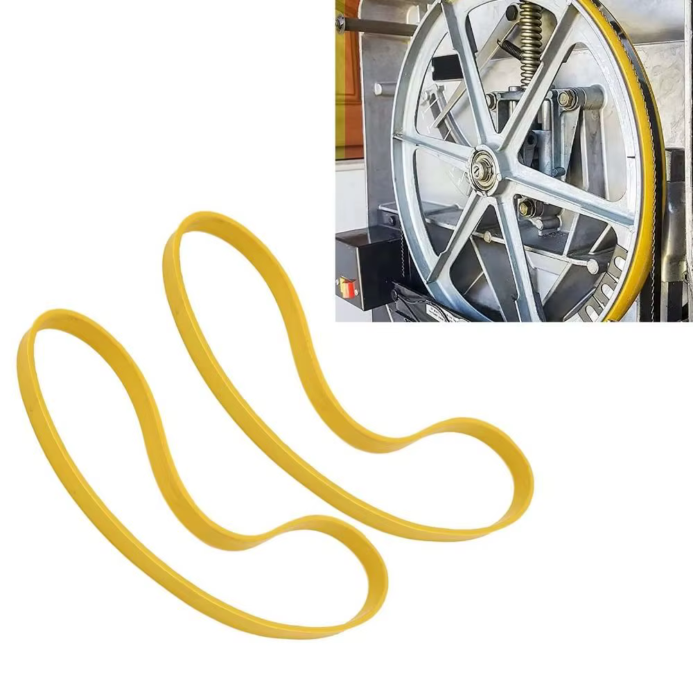 2 pièces de pneus en caoutchouc durables pour scie à ruban de 8/9/10 pouces