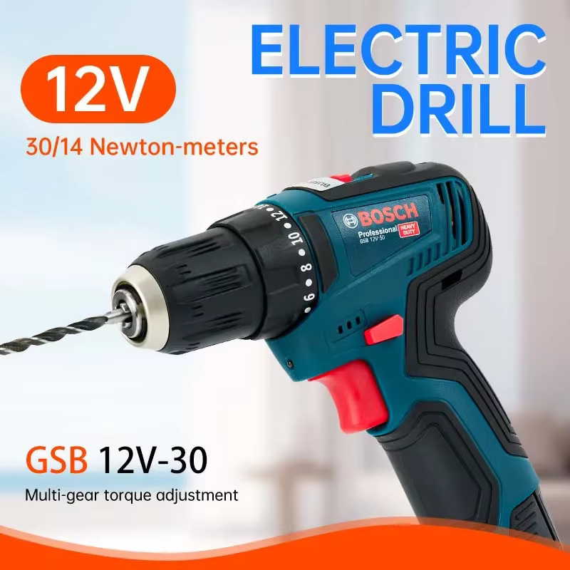 Bosch GSB-12-V30 perceuse électrique batterie professionnel robuste sans fil pilote multifonctionnel ménage tournevis