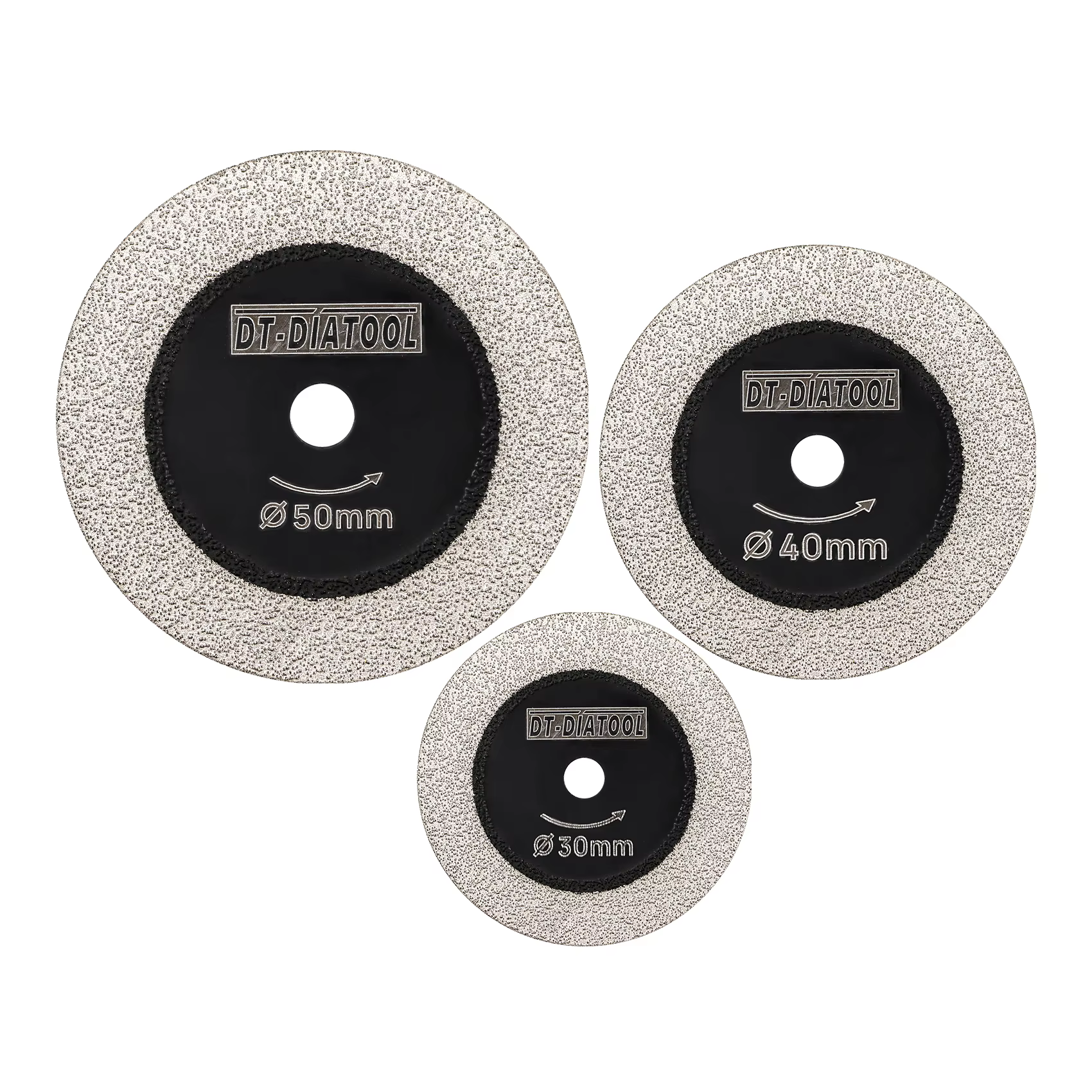 Diatool Mini scie verre disque de coupe ensemble 30/40/50mm pour carrelage bouteille de vin cristal circulaire