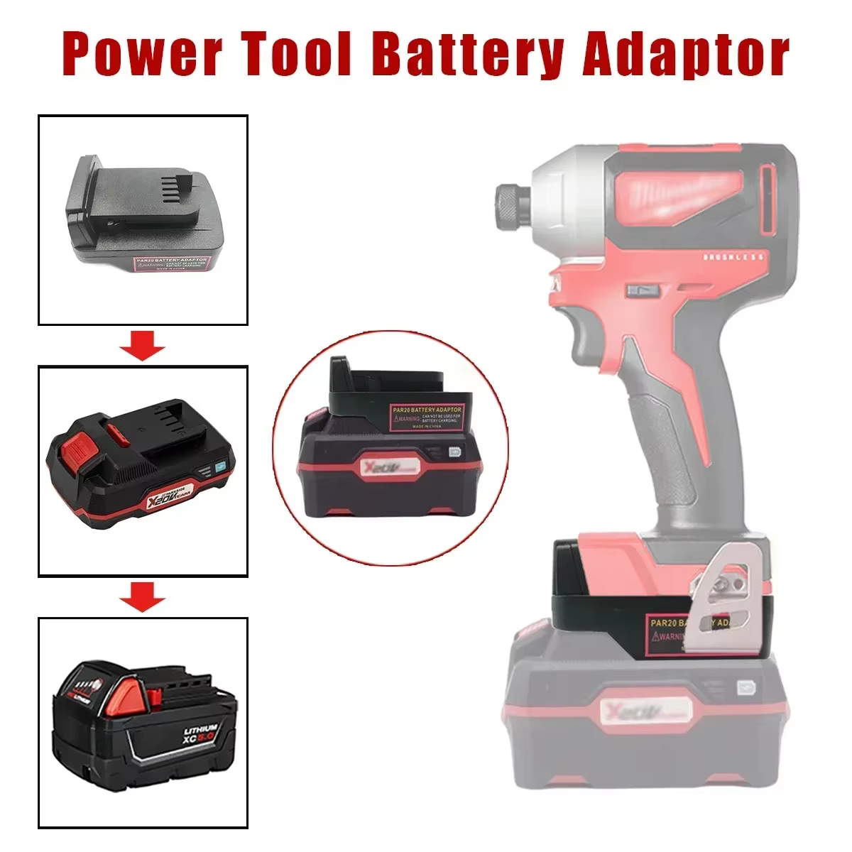 Pour Batteries au Lithium Parkside 20V