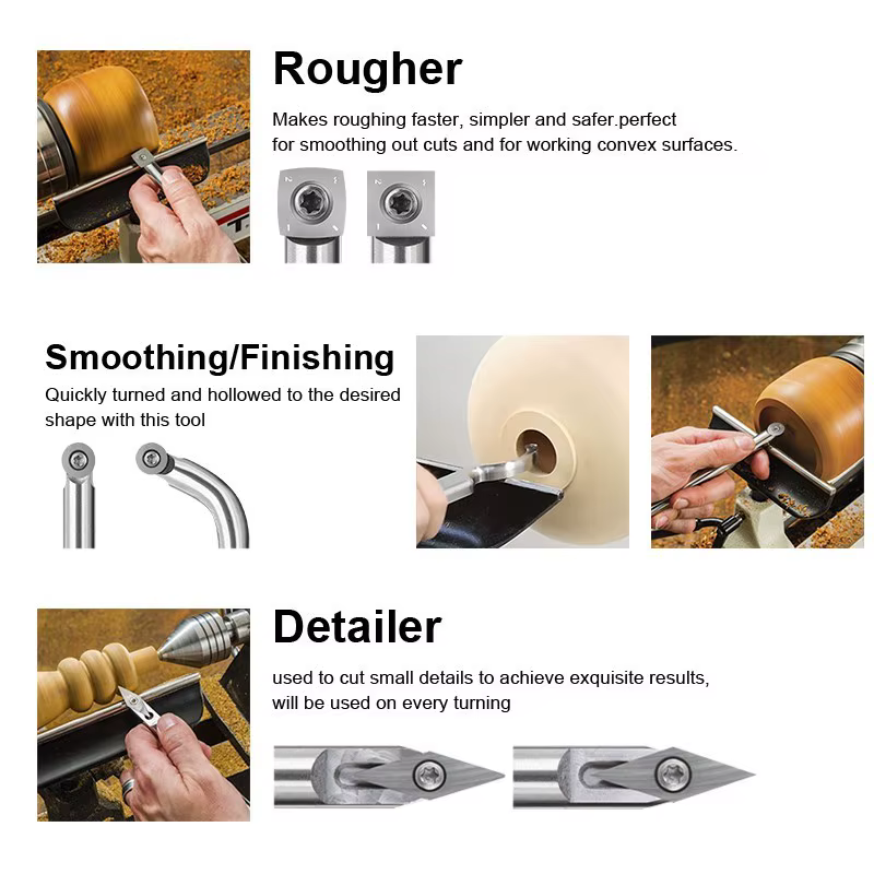 Carbure Bois Tour Outils de Tournage avec Insert Cutter pour le Travail