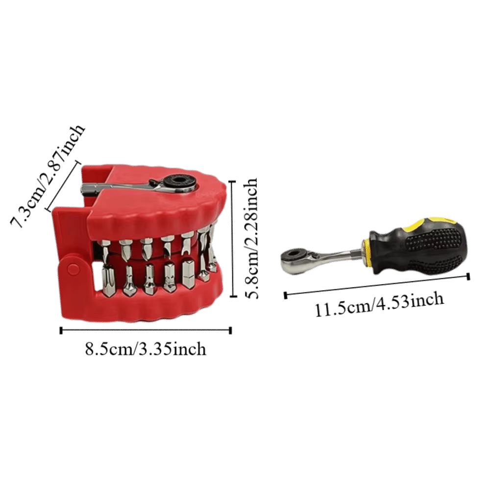 Jeu de tournevis multifonction magnétique CR-V 28 pièces