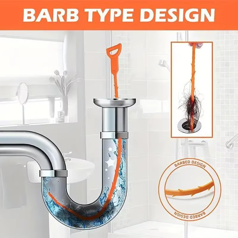 Débouquez facilement les tuyaux domestiques et nettoyer les cheveux. Outils de nettoyage nécessaires