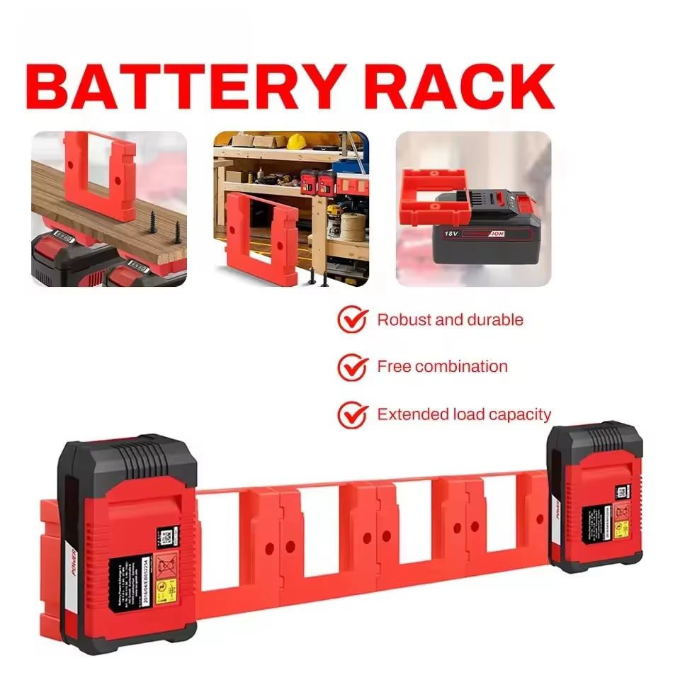 Support mural portable pour batterie, 10 pièces, pour batterie Einhell Power X-Change, support de rangement pour outils électriques, accessoires