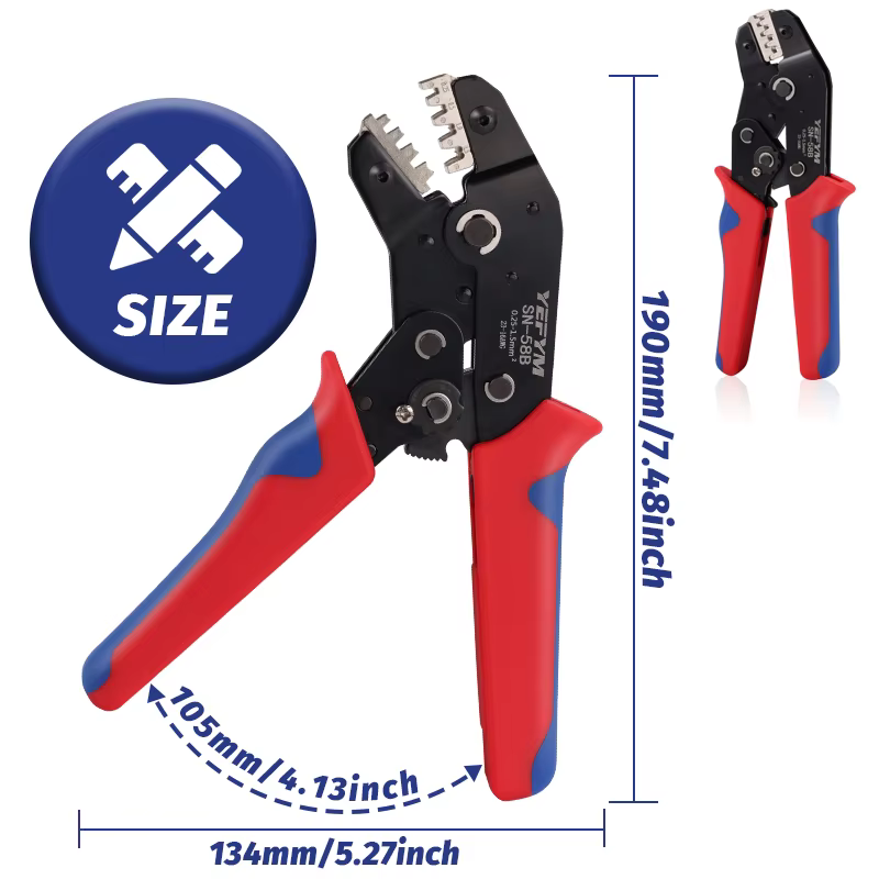 Outils de sertissage pince SN-58B mâchoire Interchangeable pour XH2.54/DuPont2.54/2.8/4.8/6.3/Non isolé/bornes de virole cliquet