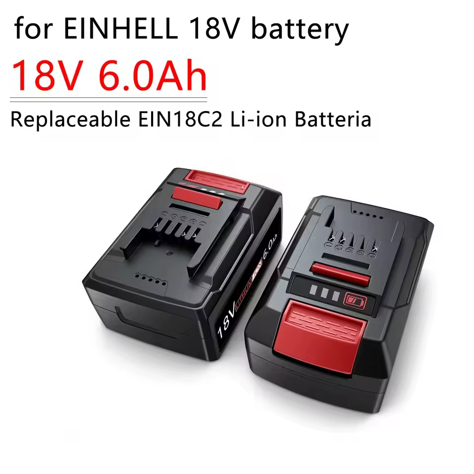 Batterie de remplacement Li-ion 18V 6.0 Ah 4511395 pour EINhell 4511481 4511396 PXC AXXIO GE-LC 18 Li série