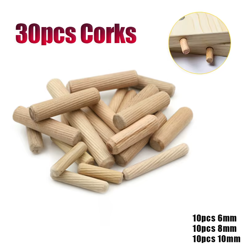 10 pièces 6mm8mm10mm mortaise en bois et Tenon Eucalyptus