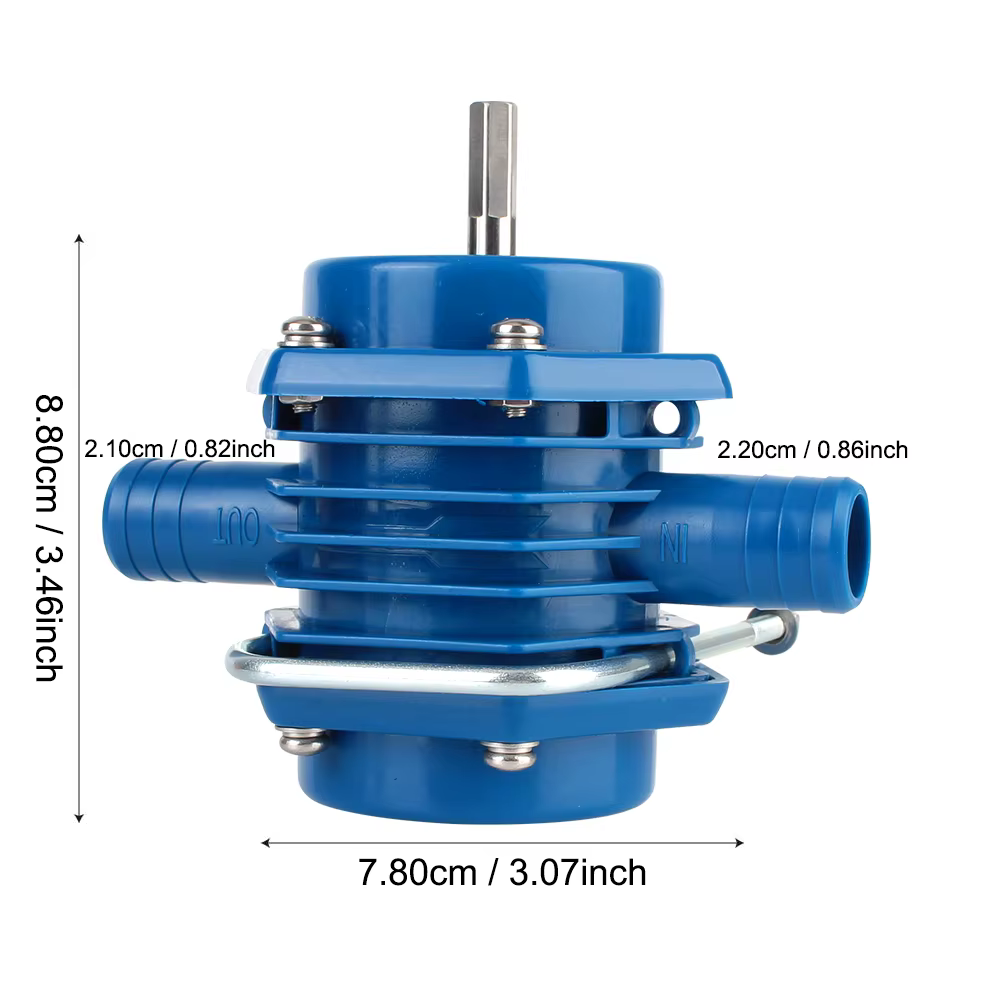 NICEYARD Mini pompe à eau pour perceuse électrique manuelle auto-amorçante robuste aucune puissance requise pompes centrifuges de jardin domestique