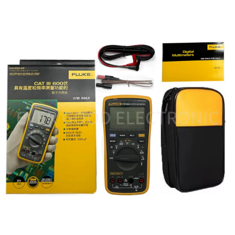 FLUKE 17B MAX avec multimètre numérique multifonctionnel économique à coque souple
