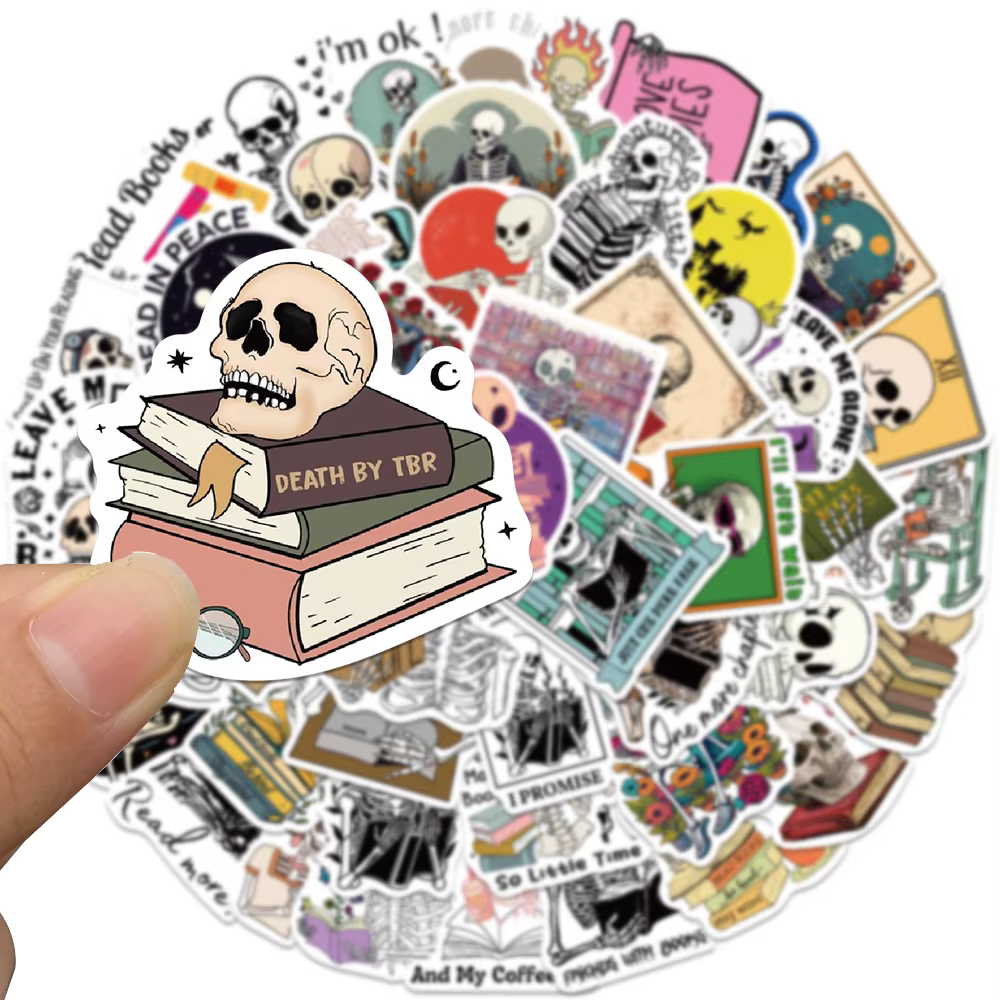 50 pièces Smutty Dark Romance Bookish lecteur d'épices fille dessin animé Booktok autocollant esthétique voiture Kindle Ipad téléphone ordinateur portable journal autocollant