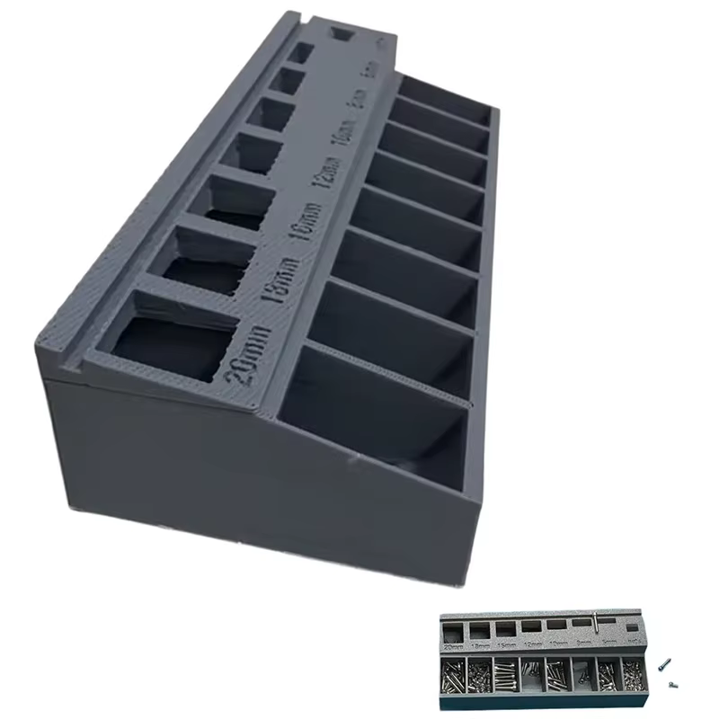 Trieur de boulons M3, plateau de tri de longueur de boulon/vis avec 7 emplacements de mesure