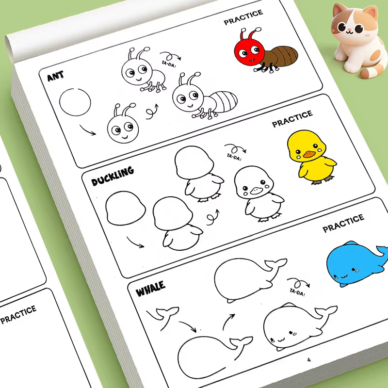 Livre d'activités de dessin pour enfants : Apprenez à dessiner tout-en-un, un livre facile pour débutants pour améliorer les compétences et la créativité des enfants