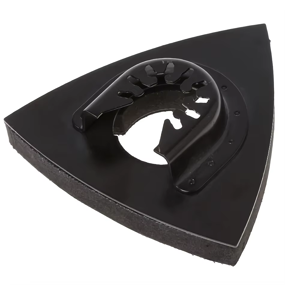 2/4 pièces Patins de ponçage triangulaires à fixation rapide pour outil oscillant