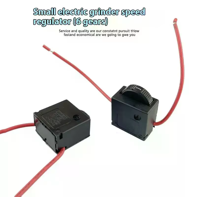 AC220V 6 commutateur de contrôleur de régulation de vitesse pour meuleuse électrique DR2-6/1FE 12A 250V