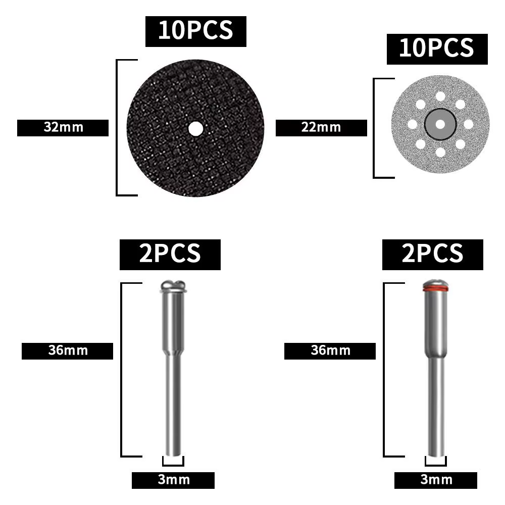 Disques de coupe pour outil rotatif Dremel