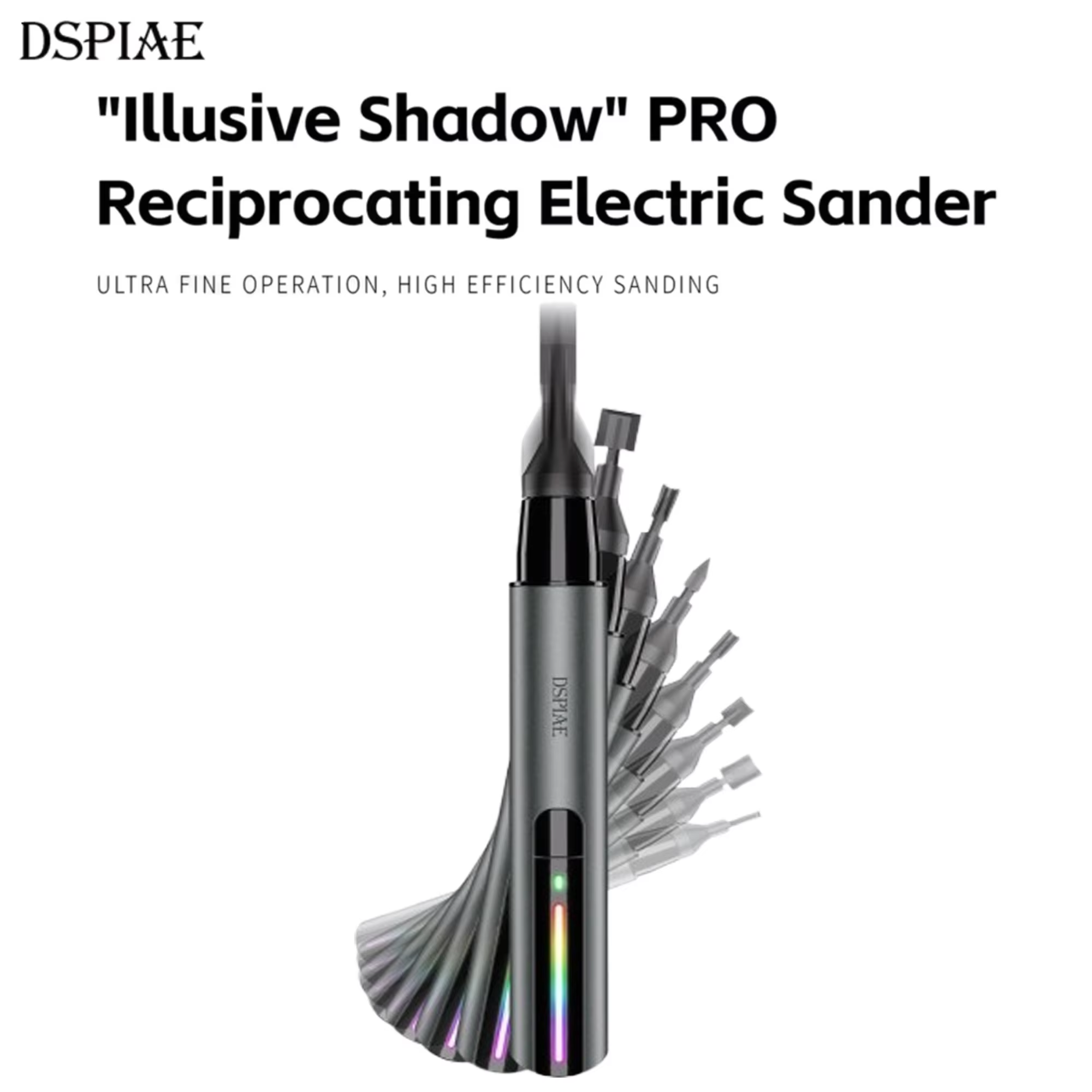 DSPIAE ES-A PRO ponceuse électrique alternative améliorée "Illusive Shadow" PRO pour l'assemblage de modèles Gundam outils de stylo de meulage de loisirs
