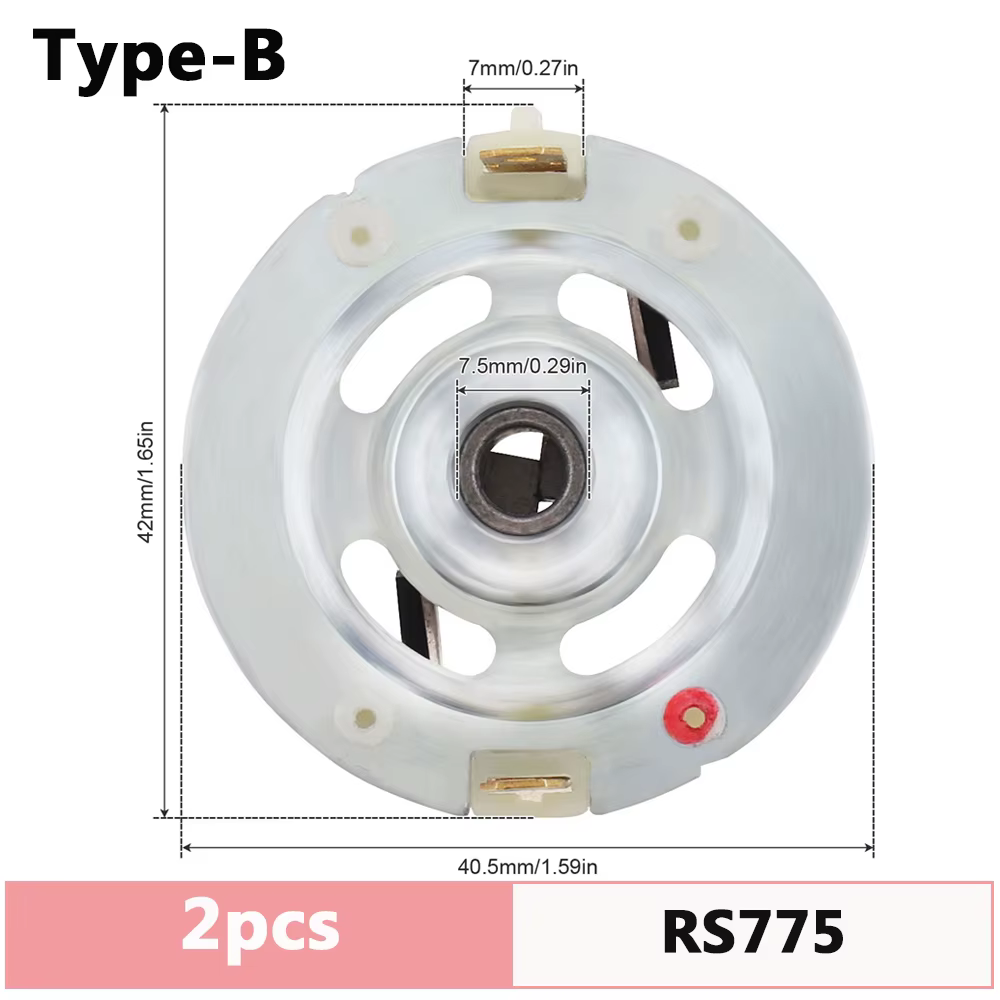 Porte-brosse en carbone pour moteur RS550 RS380 RS775