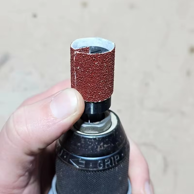 Tête de ponçage pour tournevis 3-en-1 : disque de ponçage plat