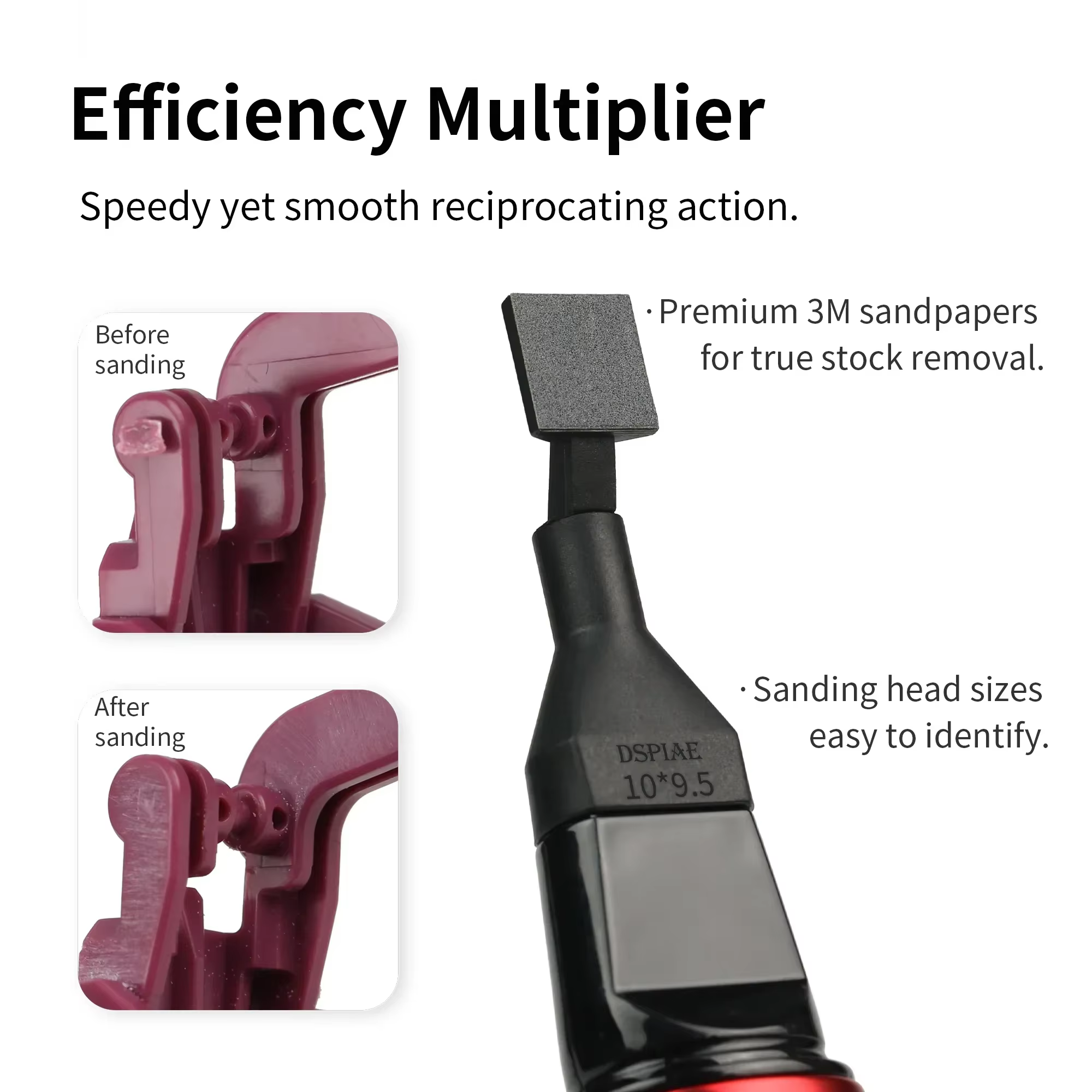 DSPIAE ES-A ponceuse alternative stylo de meulage électrique modèle en plastique tête de papier de ponçage