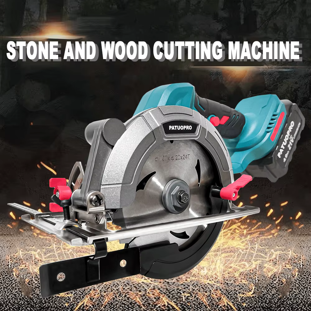 PATUOPRO 150mm scie circulaire électrique sans brosse 6 pouces