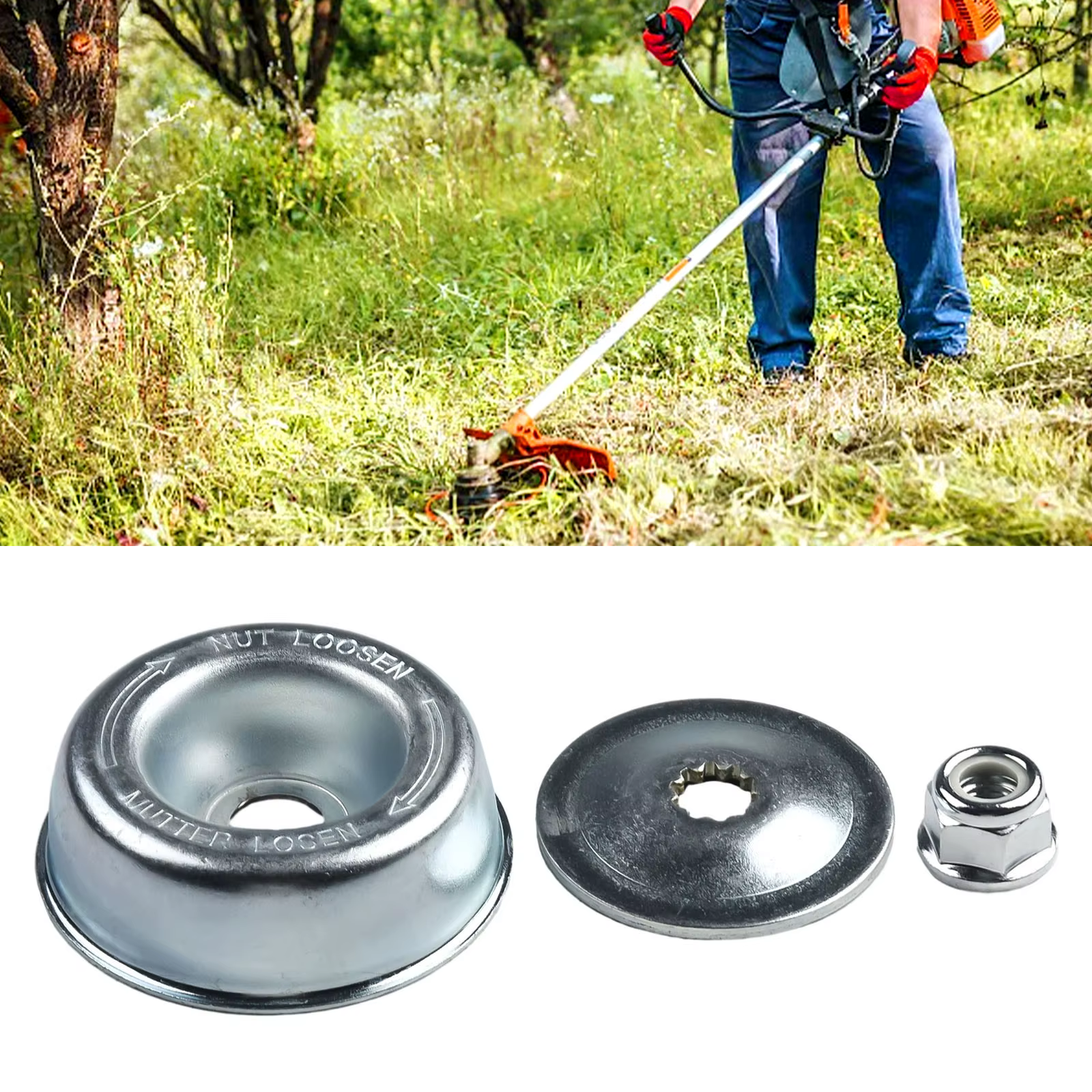 Kit de fixation de lame métallique pour débroussailleuse STIHL FS350 FS360 FS400 FS410 FS450 FS410C FS460C FS480 FS490C