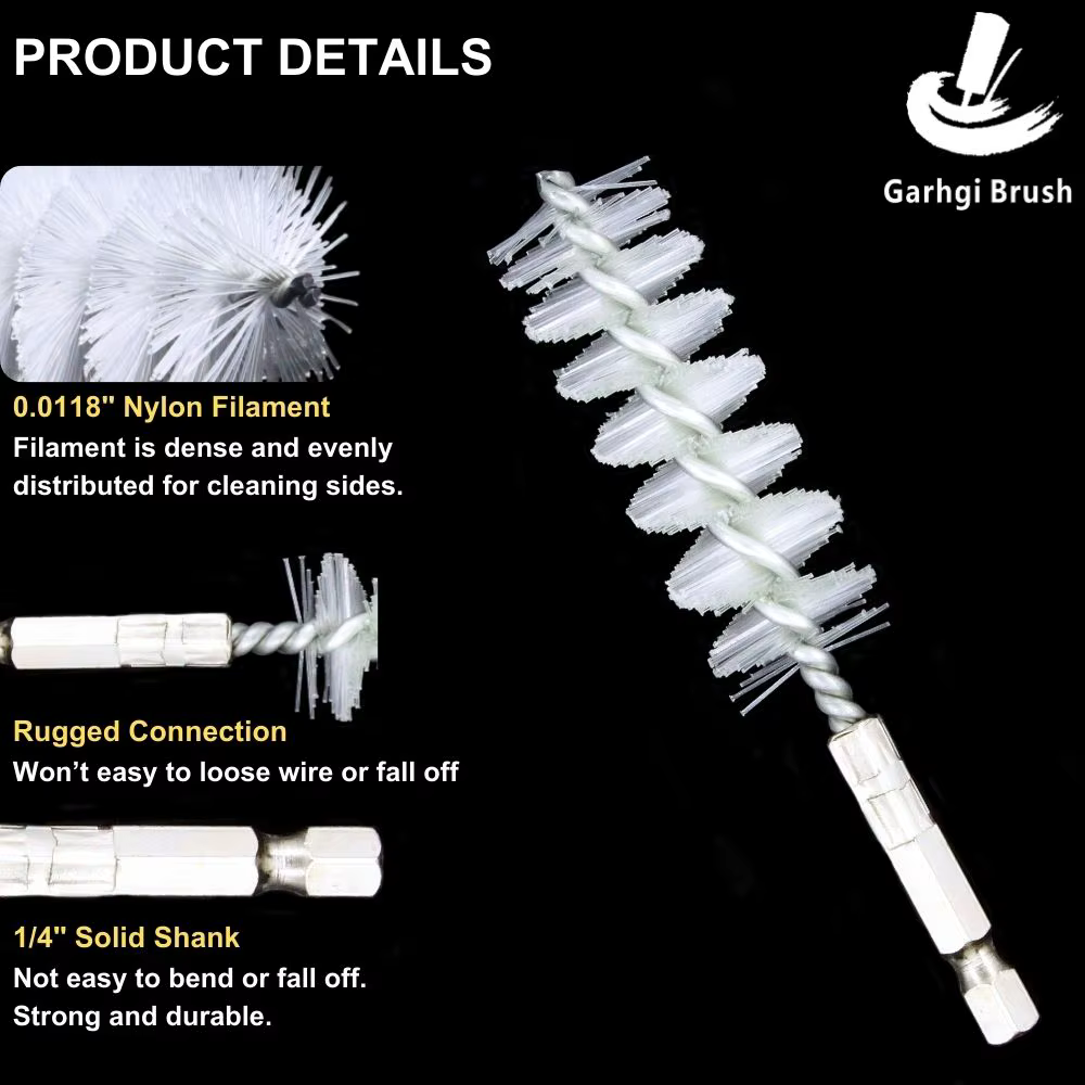 Brosse métallique multifonctionnelle en nylon pour outils électriques