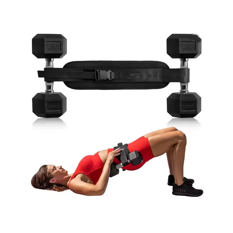 Équipement de Fitness pour gymnastique à domicile, pont de hanche, ceinture de poids, ceinture d'entraînement de taille, haltère, ceinture de poussée de hanche, Support de taille réglable
