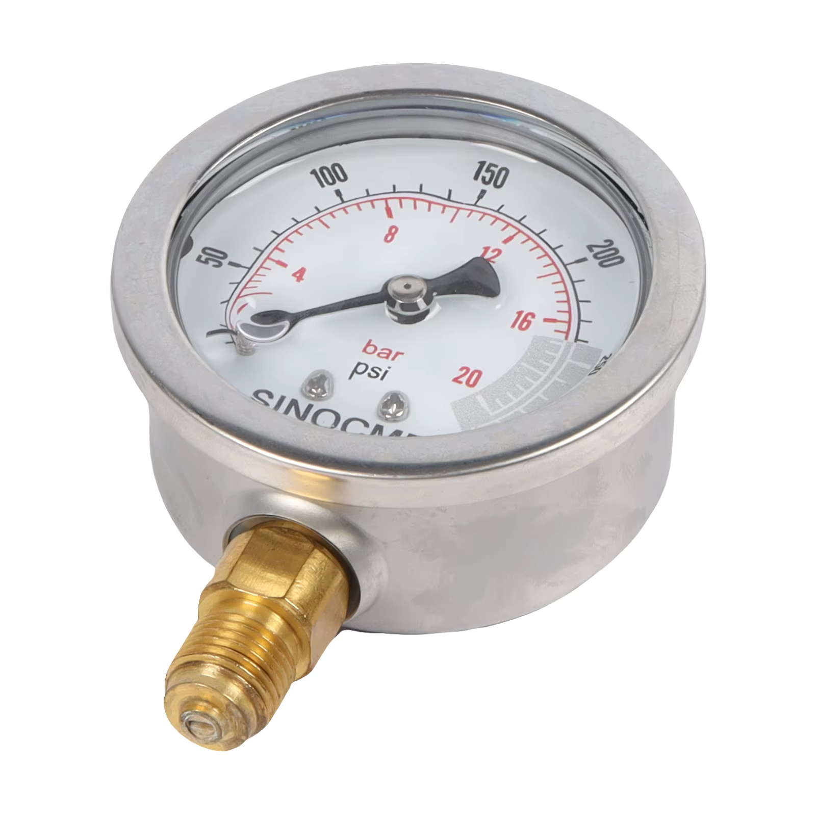 Jauge hydraulique 0-20Bar 0-300Psi 2Mpa