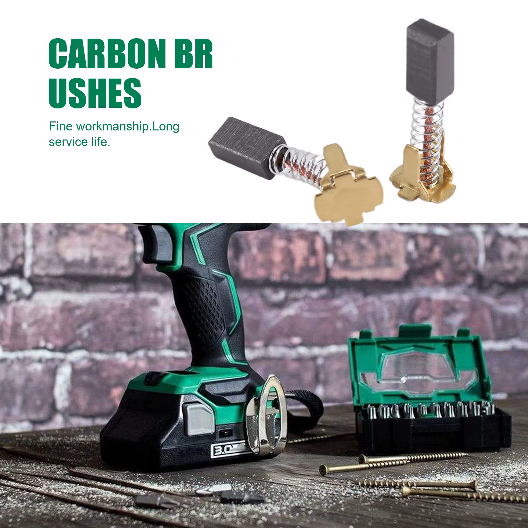 Brosses en carbone 999054 de rechange pour HIT156 I DV14DSL DV14DL DS18DSL DS18DSAL DS18DMR DS18DL DS14DSL DS14DSAL