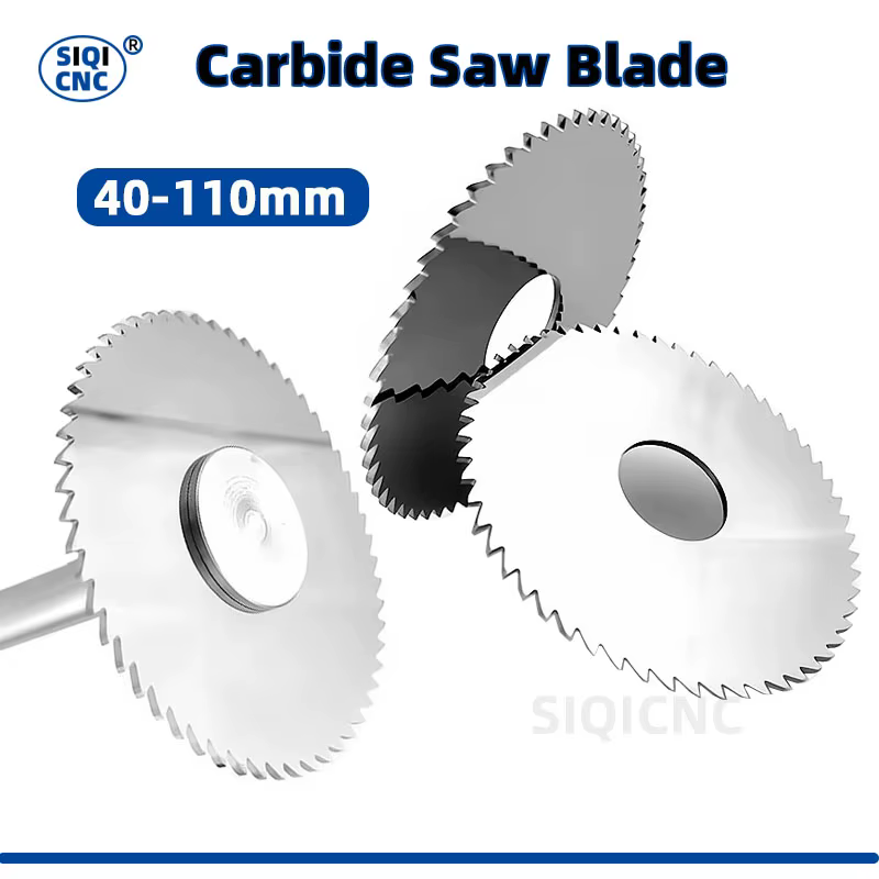 SIQICNC lame de scie en carbure 40 50 60 63 75 80 100 110mm CNC disque de coupe en métal outil de refendage