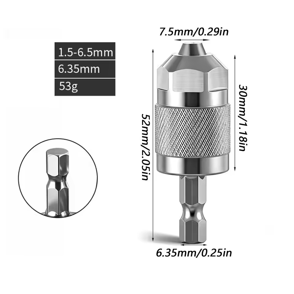 Adaptateur de mandrin de perçage