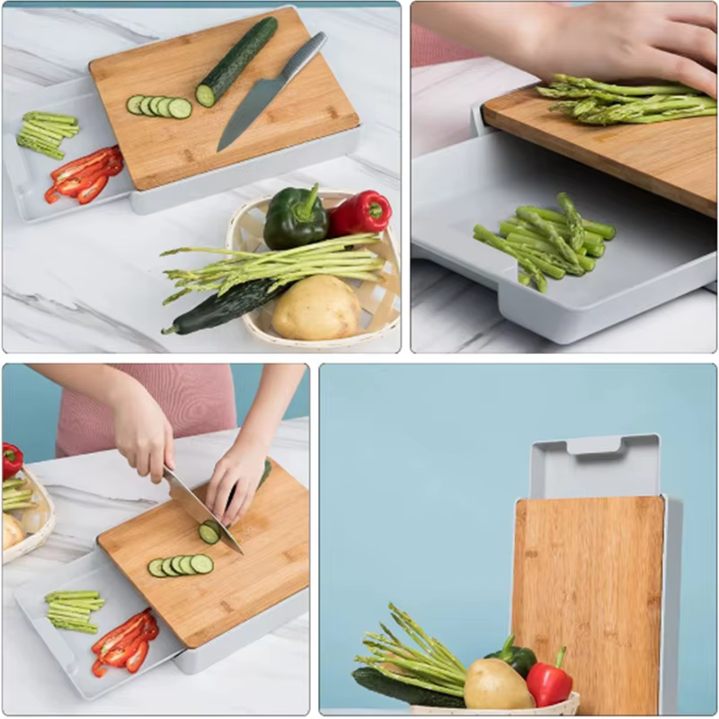 MELCutting Board Bambou Plastique Evaluproximity wers Outil de cuisine en bois multifonction Planches à découper
