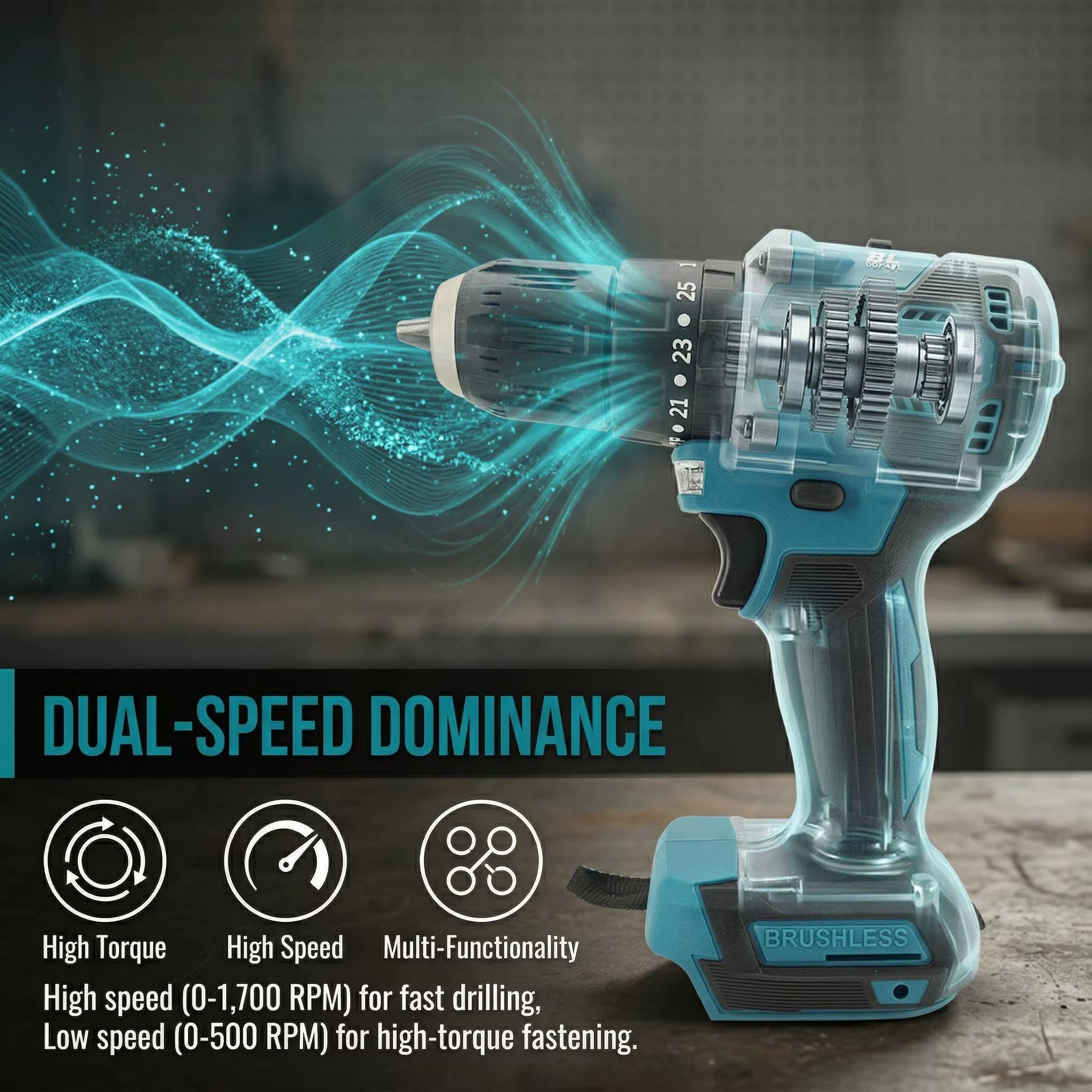 Perceuse-visseuse sans fil Makita DDF487 18V, moteur sans balais, couple de 40 Nm, outil pour la réparation domestique et l'assemblage de meubles