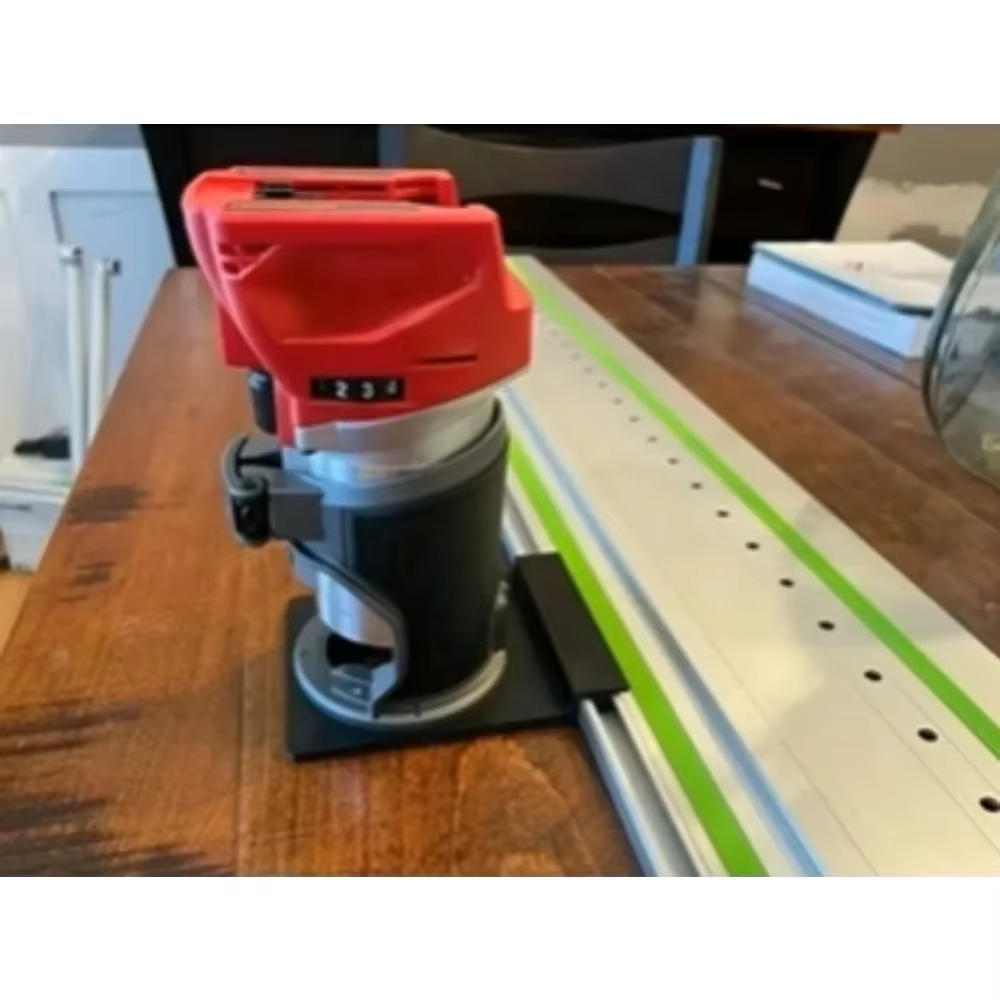 Adaptateur de rail de guidage pour machine à bois Milwaukee M18 2723-20 vers Festool/Makita (Routeur uniquement)