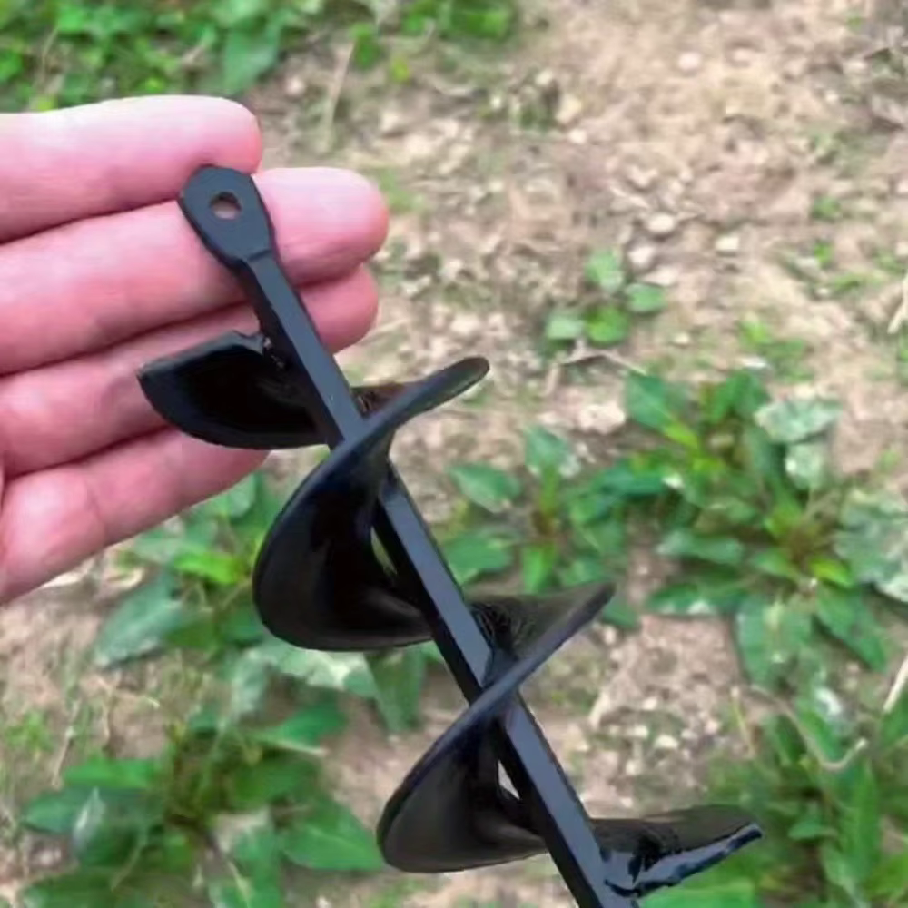 Foret hélicoïdal pour plantation, foret spiralé pour le jardinage, pour perceuse à entraînement hexagonal, pour puits de poteaux et creusement de jardinières
